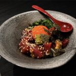 Tuna avocado yukke raw